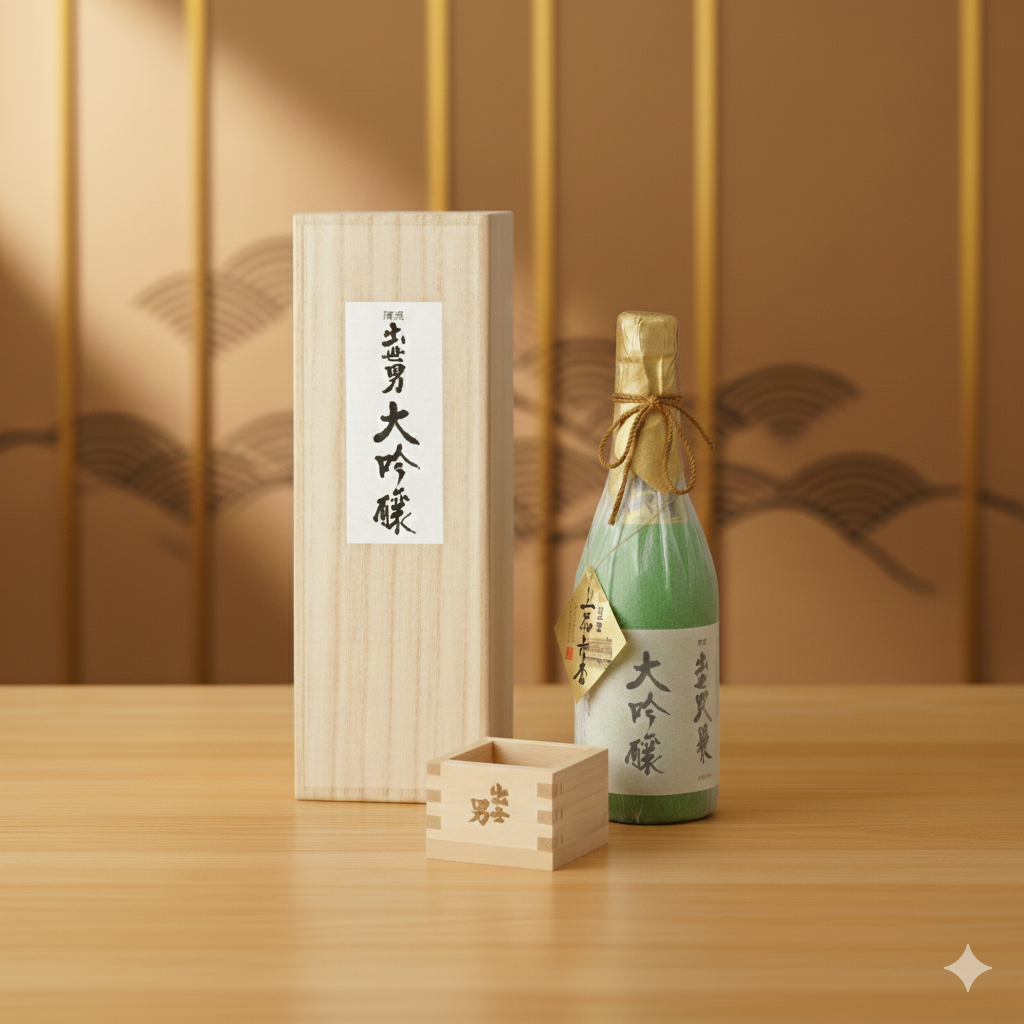 【桐箱入り高級ギフト】限定大吟醸 出世男 720ml｜昇進 開店祝いに最高の贈り物 日本酒ギフト