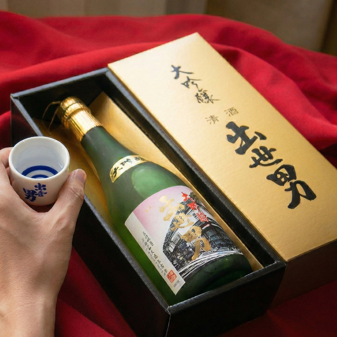 河合酒造 大吟醸 出世男 720ml 特製金箱入り