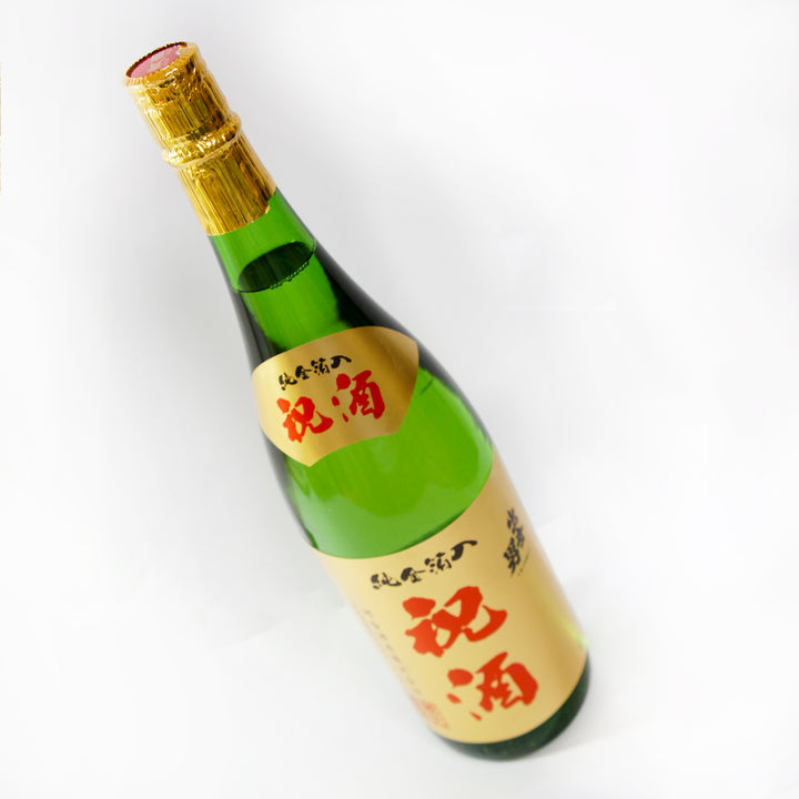 河合酒造 金箔入りの純米酒 出世男　祝酒 1.8L
